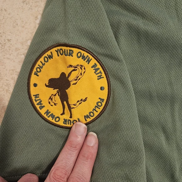 Disney Woman's Green Pochahontas Basball Jersey Top - Picture 4 of 4